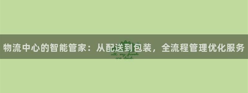 多多28登录流程:物流中心的智能管家